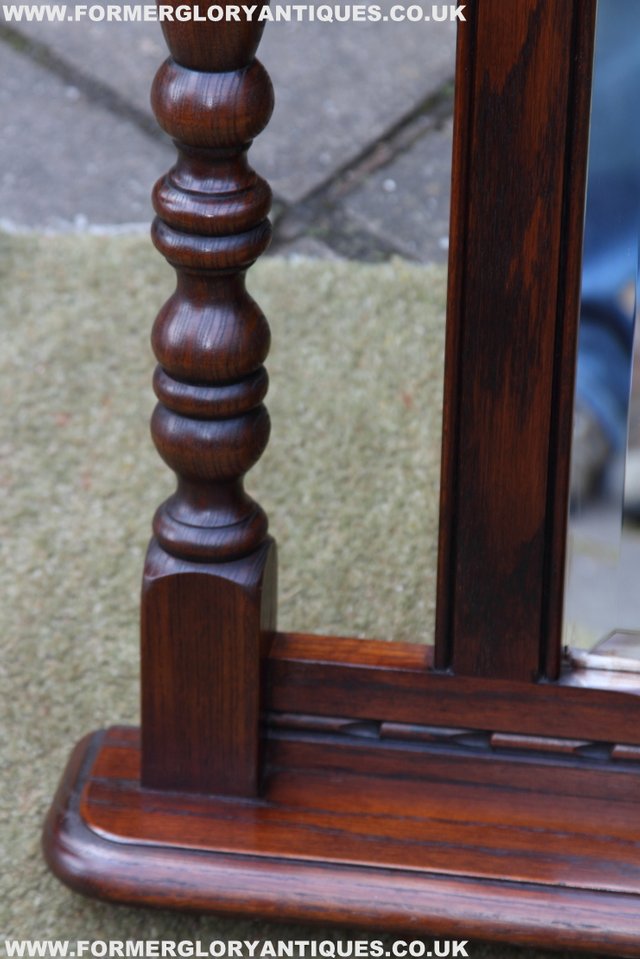 Image 14 of OLD CHARM OAK OVERMANTEL FIRE SURROUND SIDEBOARD HALL MIRROR