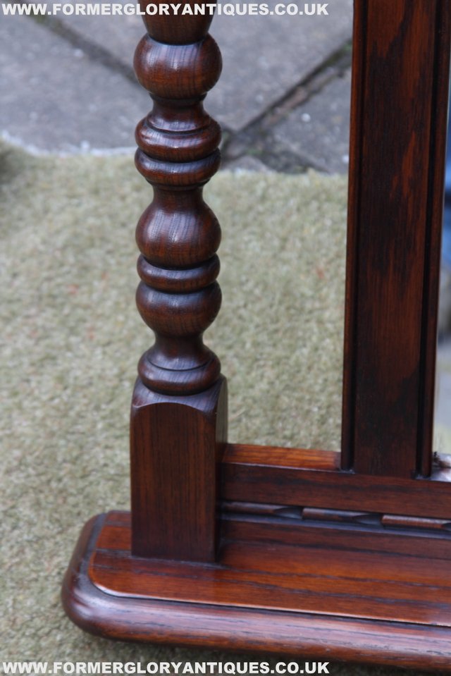 Image 23 of OLD CHARM OAK OVERMANTEL FIRE SURROUND SIDEBOARD HALL MIRROR