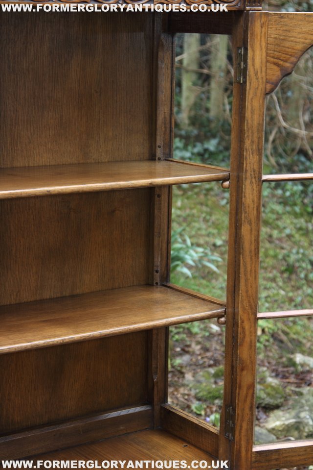Image 17 of TITCHMARSH GOODWIN STYLE BOOKCASE DISPLAY CABINET CUPBOARD