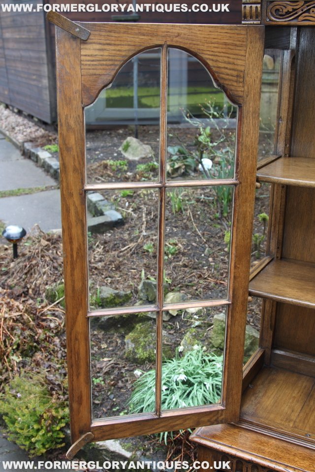 Image 23 of TITCHMARSH GOODWIN STYLE BOOKCASE DISPLAY CABINET CUPBOARD