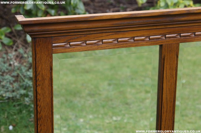Image 14 of OLD CHARM OAK OVERMANTEL FIRE SURROUND SIDEBOARD HALL MIRROR