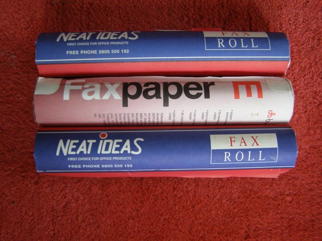 Preview of the first image of 3 Fax Rolls (Incl P&P).