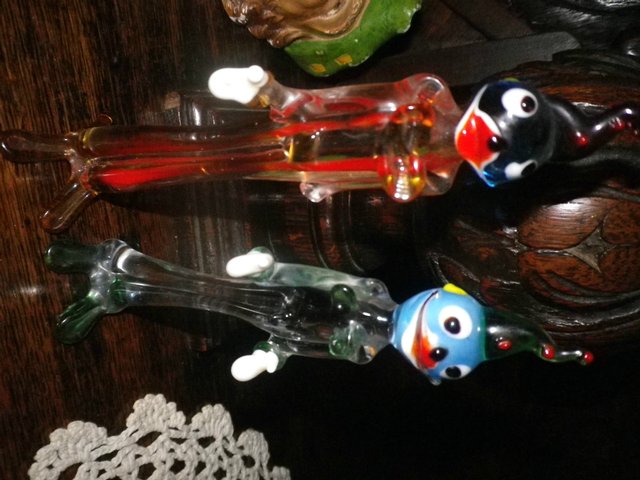 Preview of the first image of Murano Coloured Glass Clowns.