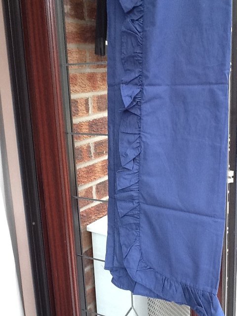 Preview of the first image of For sale.BlueBedroom CURTAINSnavy Blue.