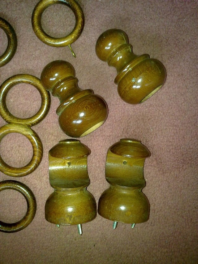 Image 2 of Mixed Curtain Poles,Brackets, Rings