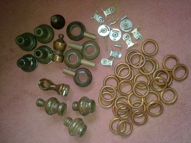 Image 4 of Mixed Curtain Poles,Brackets, Rings