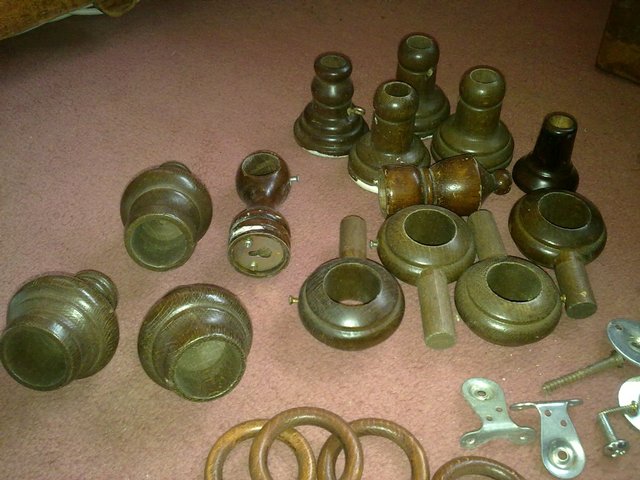 Image 5 of Mixed Curtain Poles,Brackets, Rings