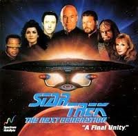 Preview of the first image of Star Trek The Next Generation - A Final Unity.