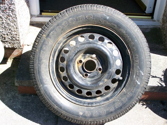 Preview of the first image of Tyre on Vauxhall wheel.