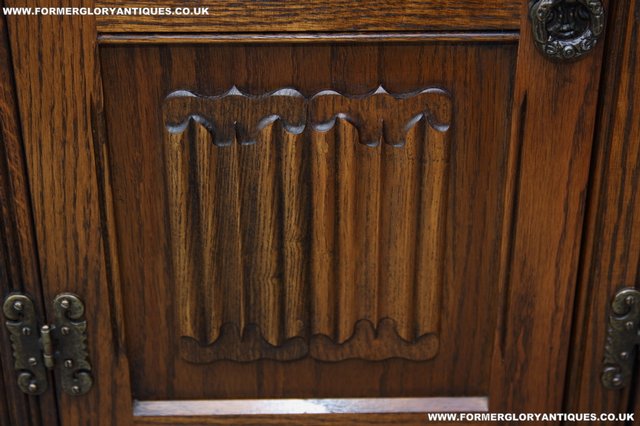 Image 21 of OLD CHARM OAK TV DVD HI-FI CD CABINET STAND TABLE SIDEBOARD
