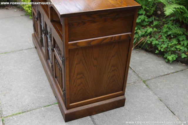 Image 33 of OLD CHARM OAK TV DVD HI-FI CD CABINET STAND TABLE SIDEBOARD