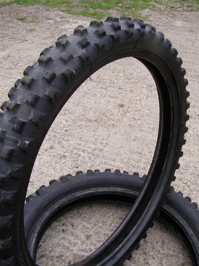 Preview of the first image of Michelin 80/100 x 21 Starcross tyre (Used).
