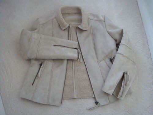 Preview of the first image of NEXT Suede Jacket - Shell colour - Size 16- NEW.