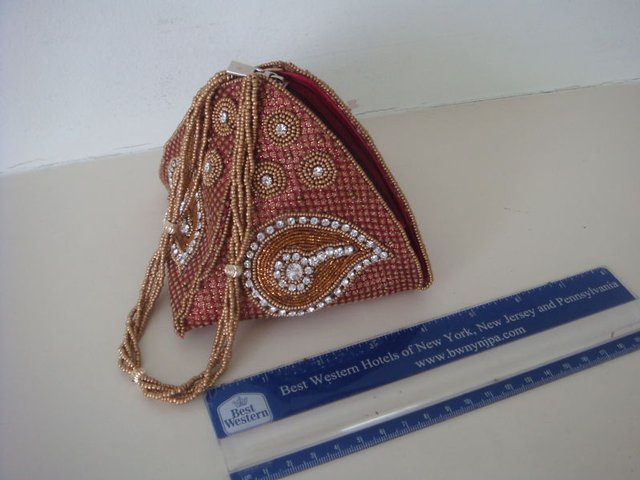 Preview of the first image of Ethnic Indian "Pyramid" Bag - NEW.