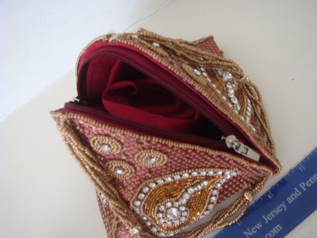 Image 3 of Ethnic Indian "Pyramid" Bag - NEW