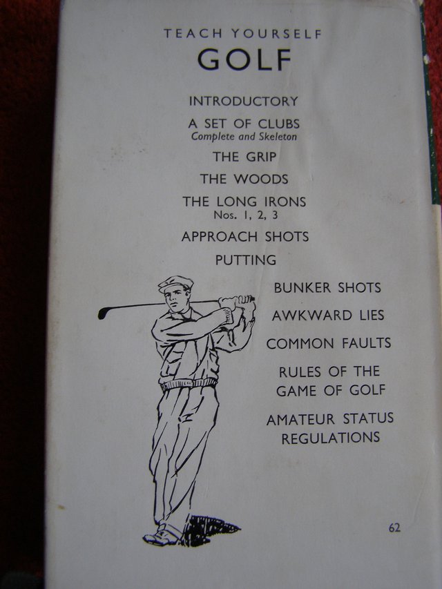 Preview of the first image of Rare Book - Teach Yourself Golf - J.C. Jessop (Incl. P&P).