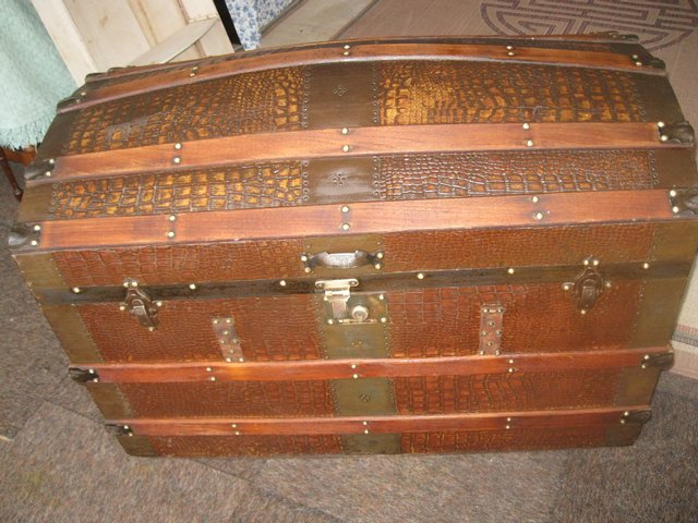 Preview of the first image of Antique Travel Trunk.