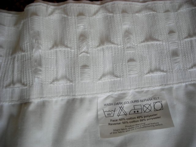 Image 3 of Curtains - Ivory - Patterned