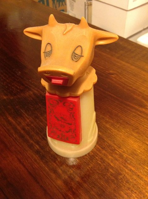 Preview of the first image of Vintage Small Plastic Cow Milk Jug.