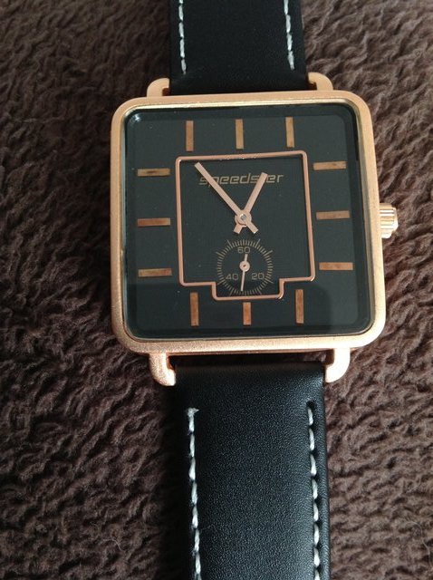 Preview of the first image of SPEEDSTER GENTS BLACK SQUARE DIAL SMART WATCH S242.
