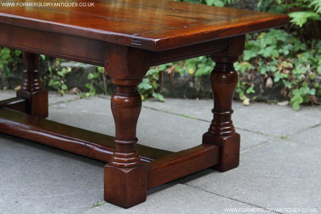 Image 12 of TITCHMARSH GOODWIN STYLE OAK OCCASIONAL COFFEE LAMP TABLE