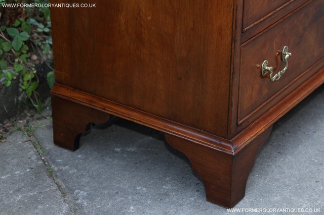 Image 20 of BEVAN FUNNELL MAHOGANY BURR WALNUT CHEST ON CHEST OF DRAWERS