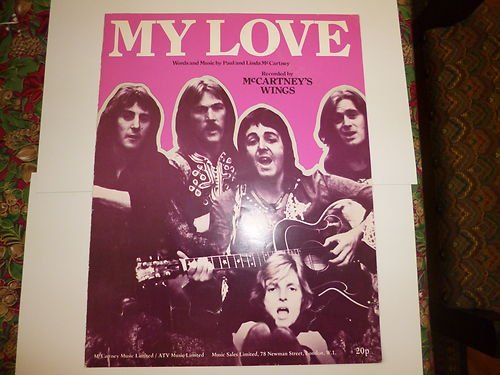 Preview of the first image of Beatles McCartneys Wings My Love. UK Sheet Music.