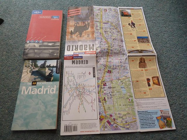 Image 2 of 2 x POCKET GUIDE BOOKS & MAP FOR MADRID