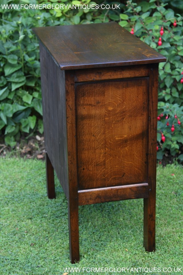Image 6 of TITCHMARSH & GOODWIN SOLID OAK CABINET CUPBOARD HALL TABLE