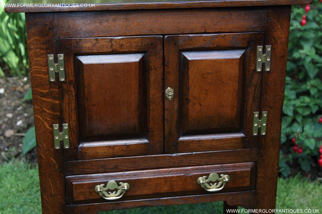 Image 23 of TITCHMARSH & GOODWIN SOLID OAK CABINET CUPBOARD HALL TABLE