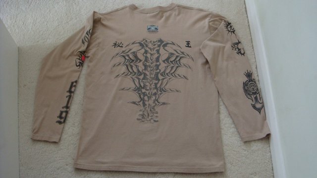 Preview of the first image of WWF/WWE/TNA Khakhi Long Sleeve T-Shirt "Mexican" -.