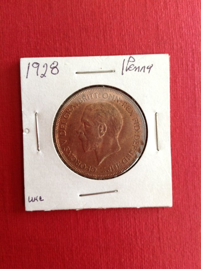 Preview of the first image of 1928 GEORGE V PENNY..