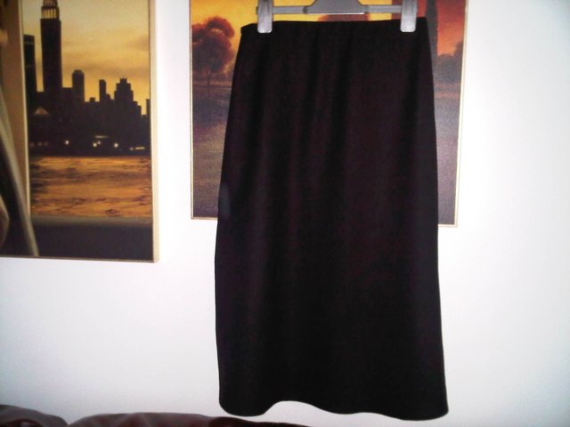 Image 2 of Marks & Spencer black skirt lined size 8