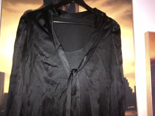 Image 2 of French Connection silk black top blouse  Size 10