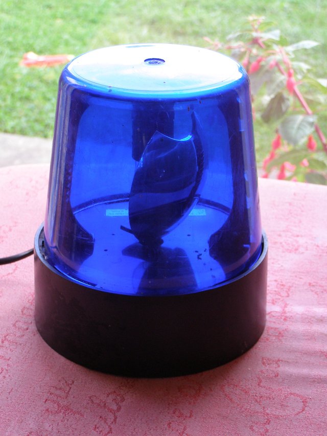 Preview of the first image of Blue Rotating Disco Lamp (Incl P&P).