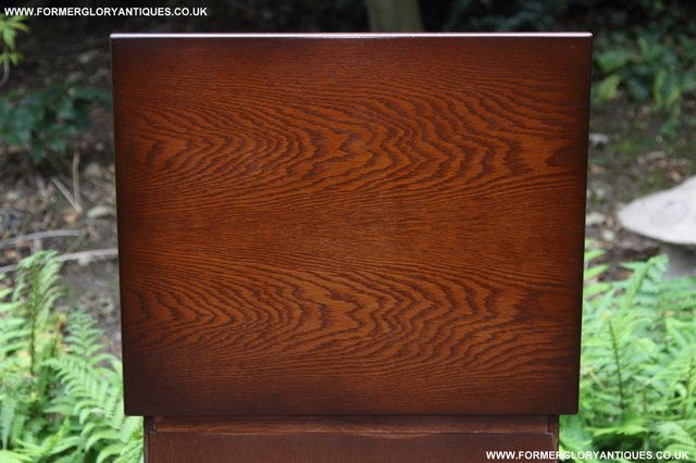 Image 28 of OLD CHARM JAYCEE STYLE OAK HI-FI TV CABINET STAND TABLE