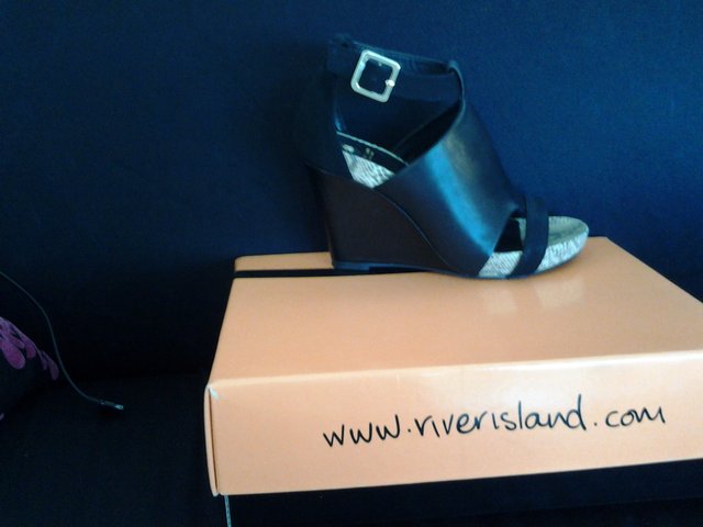 Preview of the first image of River Island Black Wedged.