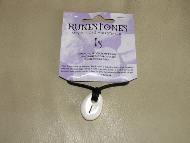 Preview of the first image of Bootlace Runestone Necklace Is Symbol.