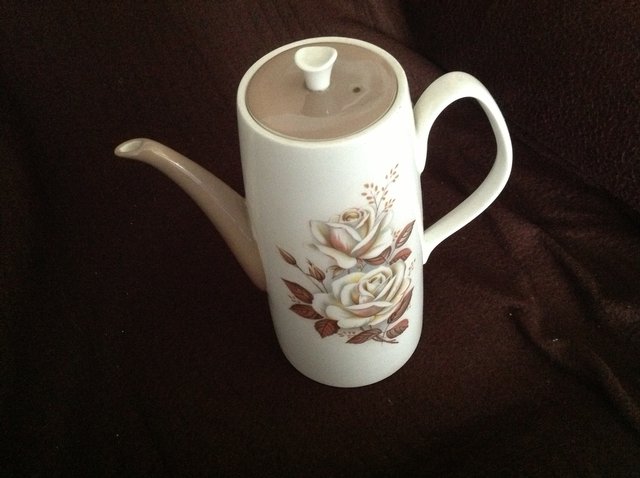 Preview of the first image of Queen Anne Bone China Coffee Pot.