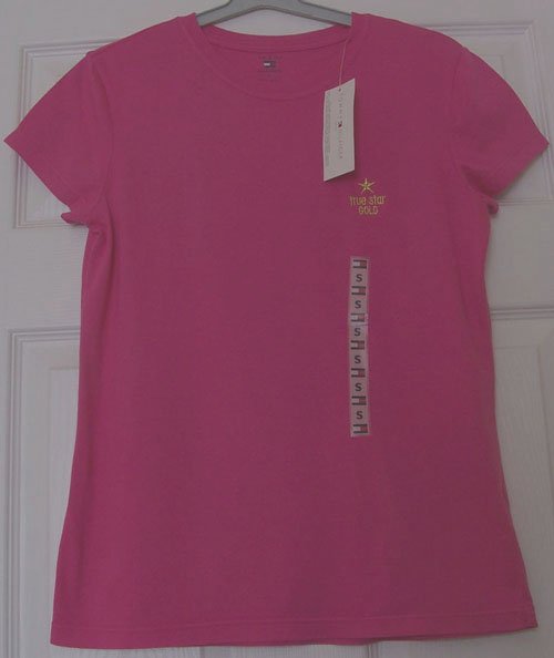 Preview of the first image of BNWT LADIES PINK T SHIRT BY TOMMY HILFIGER - SZ S  B21.