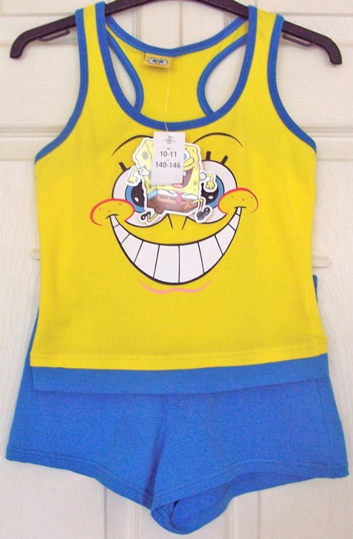 Preview of the first image of BNWT SPONGEBOB SQUAREPANTS 2 PIECE SET - AGE 10/11 YRS.