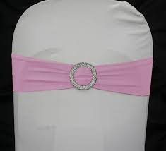 Preview of the first image of Chair cover stretch bands with glitter buckles - REDUCED.