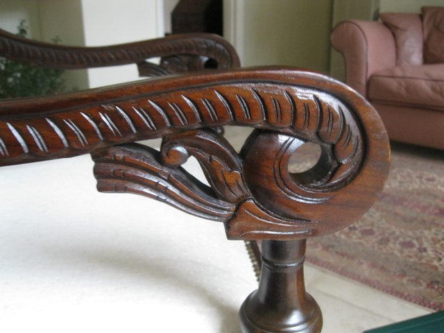 Image 3 of One WOODEN GOTHIC THRONE STYLE ARMCHAIR