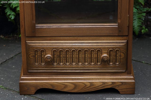 Image 3 of ERCOL GOLDEN DAWN HI FI MUSIC DVD CD CABINET STAND TABLE