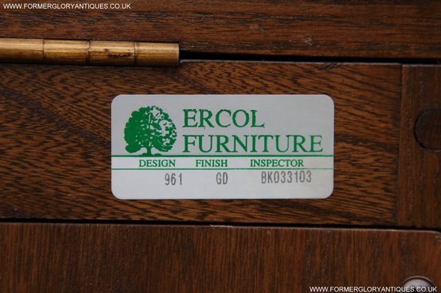 Image 20 of ERCOL GOLDEN DAWN HI FI MUSIC DVD CD CABINET STAND TABLE