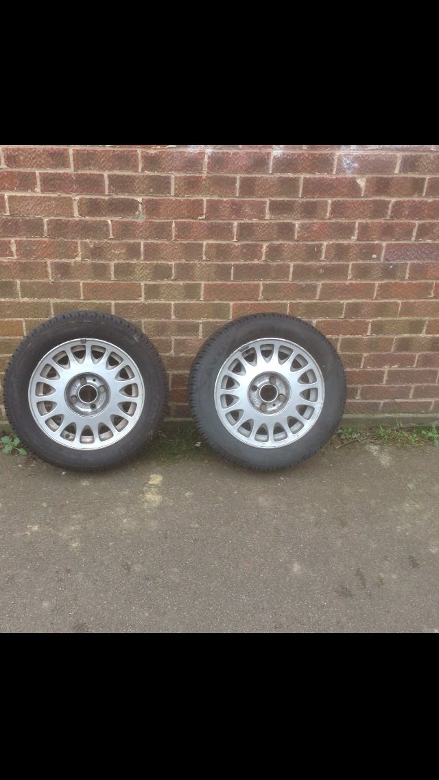 Preview of the first image of WHEELS-CAR. sabb alloy wheels brand new tyres Avon TYRES.