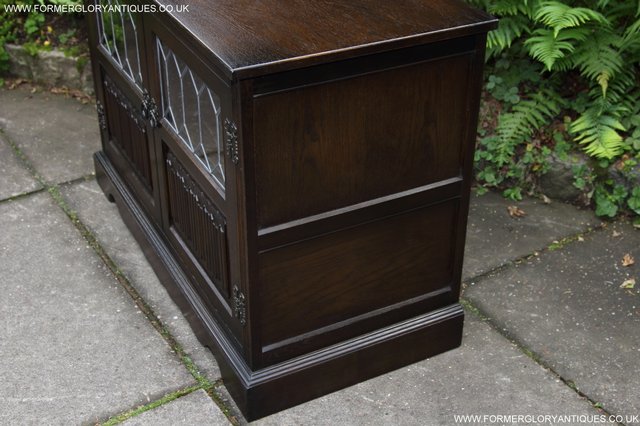 Image 27 of OLD CHARM OAK TV HI FI DVD CD CABINET STAND TABLE SIDEBOARD