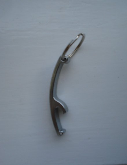 Image 2 of NEW STURDY METAL BOTTLE OPENER COMBINED WITH KEYRING