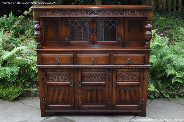 Preview of the first image of OLD CHARM OAK DRESSER BASE SIDEBOARD CUPBOARD CABINET.