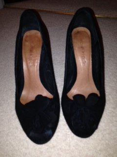 Image 2 of Moda in Pelle Black suede shoes